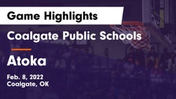 Coalgate Public Schools vs Atoka  Game Highlights - Feb. 8, 2022