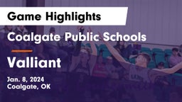 Coalgate Public Schools vs Valliant  Game Highlights - Jan. 8, 2024