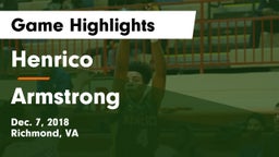 Henrico  vs Armstrong Game Highlights - Dec. 7, 2018