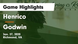 Henrico  vs Godwin  Game Highlights - Jan. 27, 2020