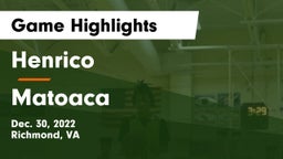 Henrico  vs Matoaca  Game Highlights - Dec. 30, 2022