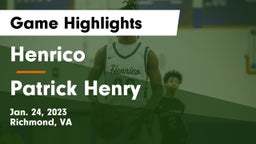 Henrico  vs Patrick Henry  Game Highlights - Jan. 24, 2023