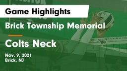 Brick Township Memorial  vs Colts Neck  Game Highlights - Nov. 9, 2021