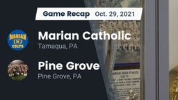 Recap: Marian Catholic  vs. Pine Grove  2021