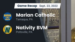 Recap: Marian Catholic  vs. Nativity BVM  2022