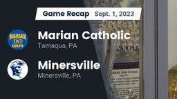 Recap: Marian Catholic  vs. Minersville  2023