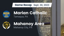Recap: Marian Catholic  vs. Mahanoy Area  2023