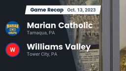 Recap: Marian Catholic  vs. Williams Valley  2023
