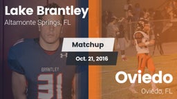 Matchup: Lake Brantley vs. Oviedo  2016