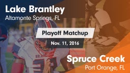 Matchup: Lake Brantley vs. Spruce Creek  2016