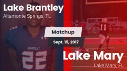 Matchup: Lake Brantley vs. Lake Mary  2017