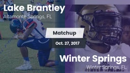 Matchup: Lake Brantley vs. Winter Springs  2017