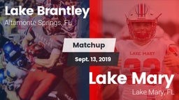 Matchup: Lake Brantley vs. Lake Mary  2019