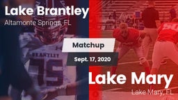 Matchup: Lake Brantley vs. Lake Mary  2020