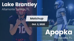 Matchup: Lake Brantley vs. Apopka  2020