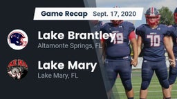 Recap: Lake Brantley  vs. Lake Mary  2020