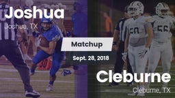 Matchup: Joshua vs. Cleburne  2018