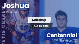 Matchup: Joshua vs. Centennial  2018