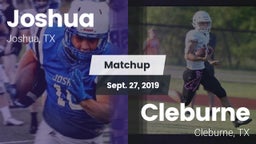 Matchup: Joshua vs. Cleburne  2019