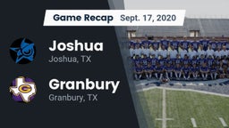 Recap: Joshua  vs. Granbury  2020