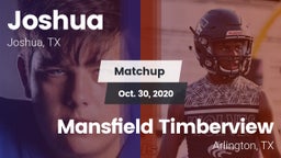 Matchup: Joshua vs. Mansfield Timberview  2020