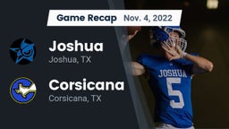 Recap: Joshua  vs. Corsicana  2022