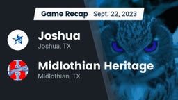Recap: Joshua  vs. Midlothian Heritage  2023