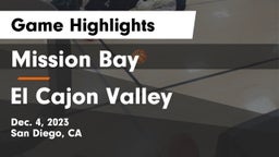Mission Bay  vs El Cajon Valley Game Highlights - Dec. 4, 2023