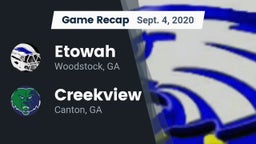 Recap: Etowah  vs. Creekview  2020