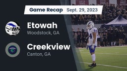 Recap: Etowah  vs. Creekview  2023