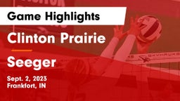 Clinton Prairie  vs Seeger  Game Highlights - Sept. 2, 2023
