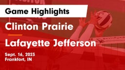 Clinton Prairie  vs Lafayette Jefferson  Game Highlights - Sept. 16, 2023
