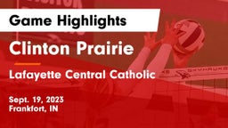 Clinton Prairie  vs Lafayette Central Catholic  Game Highlights - Sept. 19, 2023