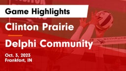 Clinton Prairie  vs Delphi Community  Game Highlights - Oct. 3, 2023