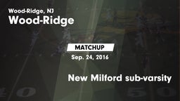 Matchup: Wood-Ridge vs. New Milford sub-varsity 2016