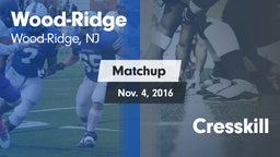 Matchup: Wood-Ridge vs. Cresskill 2016