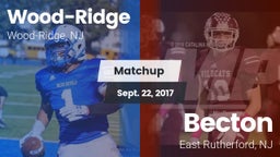 Matchup: Wood-Ridge vs. Becton  2017