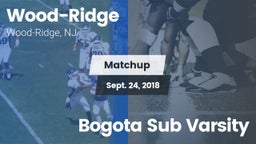 Matchup: Wood-Ridge vs. Bogota Sub Varsity 2018