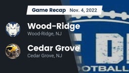Recap: Wood-Ridge  vs. Cedar Grove  2022