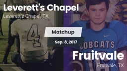 Matchup: Leverett's Chapel vs. Fruitvale  2017