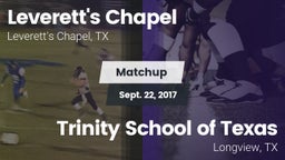 Matchup: Leverett's Chapel vs. Trinity School of Texas  2017