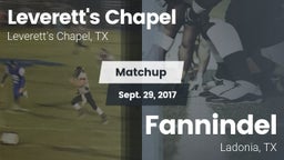 Matchup: Leverett's Chapel vs. Fannindel  2017