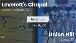 Matchup: Leverett's Chapel vs. Union Hill  2017