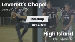 Matchup: Leverett's Chapel vs. High Island  2018