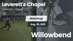 Matchup: Leverett's Chapel vs. Willowbend 2019