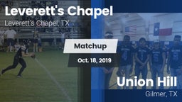 Matchup: Leverett's Chapel vs. Union Hill  2019