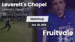 Matchup: Leverett's Chapel vs. Fruitvale  2019