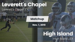 Matchup: Leverett's Chapel vs. High Island  2019