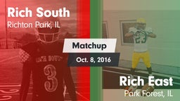 Matchup: Rich South vs. Rich East  2016