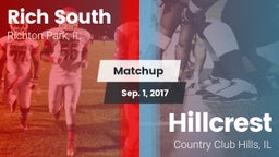 Matchup: Rich South vs. Hillcrest  2016